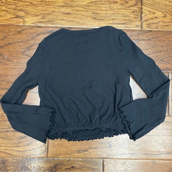 Madewell Texture & Thread Smocked Bell-Sleeve Top - Picture 9 of 10
